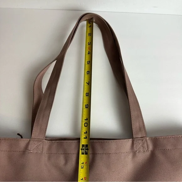 Herschel Supply Co Tote Bag Mica Ash Rose Zip Top Satchel Carry On Pockets - Picture 5 of 13